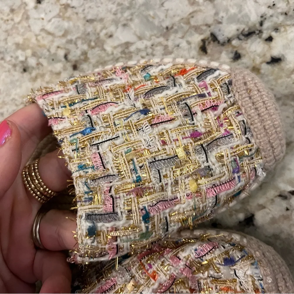 L.K. Bennett London tweed espadrilles